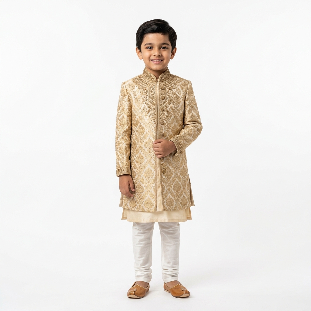 Kids Silk Sherwani